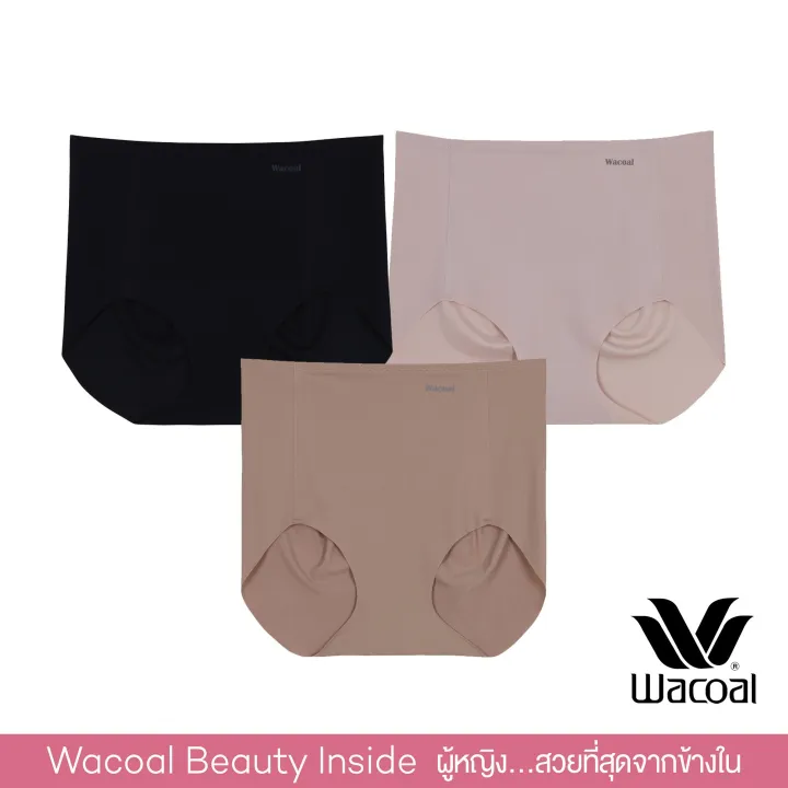 Wacoal Oh My Nudes! Feel Free Panty Set 3 pcs. เซ็ตกางเกงชั้นในไร้รอยตะเข็บ 1 เซ็ต 3 ชิ้น - WU4999/WU4T99