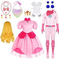 【CC】 2023 Up Kids Pink Jumpsuit Birthday Puff Sleeve Puffy Gown Costume