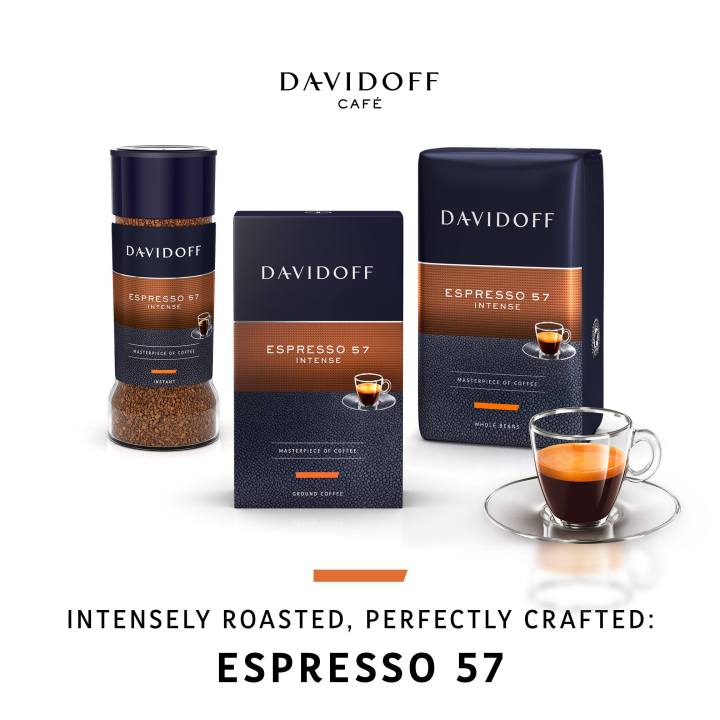 พร้อมส่ง-davidoff-cafe-espresso-57-instant-coffee-100g-กาแฟสัญชาติอิตาลี-กาแฟ-นม-ชา-ชาเขียว-ชานม-โกโก้-กาแฟสายพันธ์-arabica-100-บรรจุในขวดแก้ว