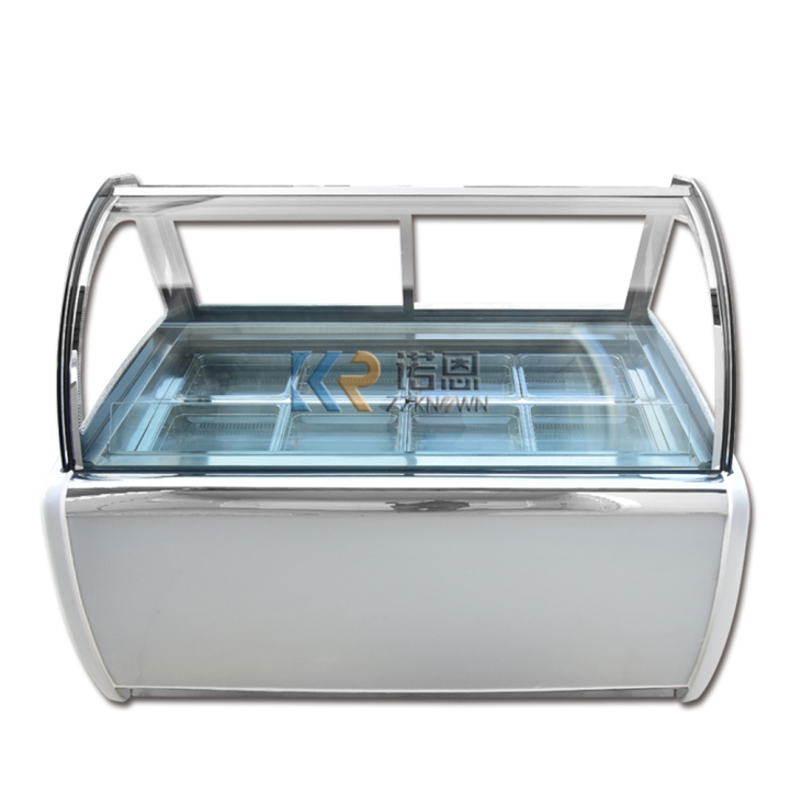 Commercial Ice Cream Display Freezer Glass Door Table Top