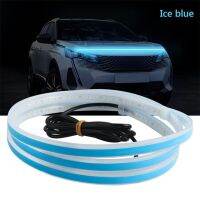 2023 Led Car Hood Light Daytime Running Lights Auto Remote App Rgb Flowing Turn Signal Guide Thin Strip Lamp Styling 12v