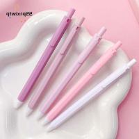QTWIX ปากกาพลาสติกเขียน0.5มม. ปากกามาการองสีปากกาเซ็นชื่อปากกาปากกาหมึกเจลเครื่องเขียน