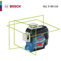 Bosch Gll 3-80 Cg 3X36 0ระดับเลเซอร์สีเขียว12 Line 3 Planes 4โหมดเครื่องมือกระเบื้องมืออาชีพบลูทูธฟังก์ชั่นชีพจรช่างไม้