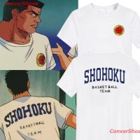 เสื้อยืดลำลอง Anime Slam Dunk เสื้อยืด Xiangbei Sakuragi ดอกไม้แผนที่ผ้าฝ้ายแขนสั้น Rukawa Maple Miyagi นักเรียนชายคู่กา