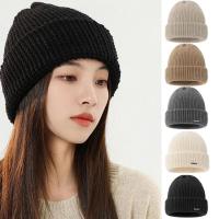 Cuffed Slouchy Beanies Warm Slouchy Beanie Stylish Breathable Knitted Winter Hat Classic Knit Stretchy Knitted Winter Hat Winter Ski Cap for Cold Weather original