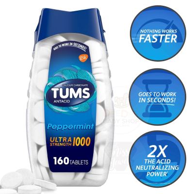 TUMS Antacid Ultra Strength 1000 - Peppermint (160)