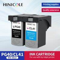 HINICOLE 2ชิ้น CL-41 PG-40 PG40หมึก CL41กระสวยหมึกสำหรับแคนนอน Pixma MP140 MP150 MP160 MP180 MP190 MP210 MP220 MP450 Y53เครื่องพิมพ์ MP470