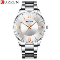 CURREN Stainless Steel Mens Watches New Simple and Classic Quartz Business Watch Thin Clock for Men