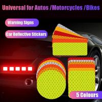 10PCS Universal Car Night Safety Warning Reflective Sticker Strip Deco Moto Auto Motorcycles Trunk Topcase Box Scooter Accessory