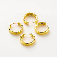 4pcs14-30mm St.kunkka 18K รักษาสีจริงต่างหูทองไม่ซีดถูกนำมาใช้ในการผลิตของต่างหู