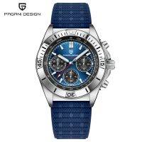 【HOT】 PAGANI New for men Chronograph glass 100M Men  39;s Watches VK63 Movt steel