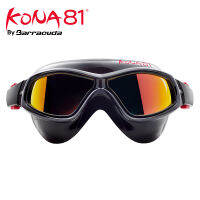 Barracuda KONA81แว่นตาว่ายน้ำเปิดน้ำกระจกโค้งเลนส์ป้องกันหมอกป้องกันรังสียูวีไตรกีฬาสำหรับ S K934