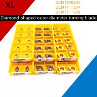 DCMT070204 DCMT11T304 DCMT11T308 คาร์ไบด์แทรกเครื่องมือกลึงภายในเครื่องมือกลึงโลหะเครื่องมือ CNC เม็ดมีดกลึงโลหะผสมแข็ง