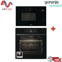 [0% 10 เดือน] (Gorenje) เตาอบไมโครเวฟ BMI251SG3BG + เตาอบระบบเดียว แบบติดตั้งฝัง BSA6747A04BGWI