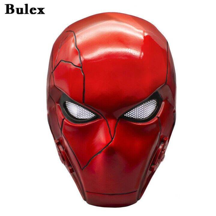 Red Hood Movie Anime Full Head Latex/Resin Helmet With Mesh Eye Game