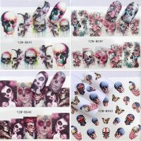 【YF】▤  1 Sheet Sticker Transfer Decals Nails Foil Manicure Decoration Stickers