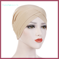 yunshataoxf ฝาครอบเต็มด้านในฮิญาบหมวกมุสลิมยืดผ้าพันคอหมวกอิสลาม underscarf Bonnet