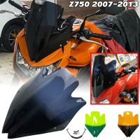 ที่แผ่นเบนทางลมกระจกบังลม Z750รถจักรยานยนต์สำหรับ Kawasaki Z Z750R 750 2007 2008 2009 2010 2011 2012 2013มีฟองอากาศสองชั้น