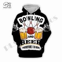 PLSTAR cosmos 3 dprint West bowling player beer sport Harajuku funny streetwear causal unit Unisex hoodies / Sweatshirt / zip Q-2