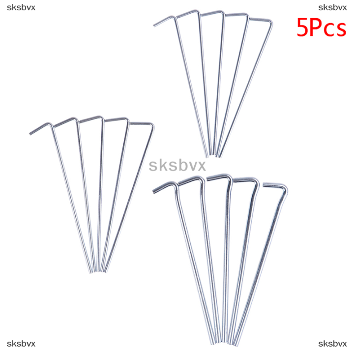 sksbvx-5-pcs-ล้อแม็กเต็นท์หมุดหนักเล็บหัวเหล็กแข็ง