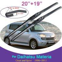 สำหรับ Daihatsu Materia Coo Subaru Dex 2006 ~ 2012สอง Wiper Karet ไร้กรอบหิมะขูดที่ปัดน้ำฝนกระจกหน้าหน้าอุปกรณ์เสริมรถยนต์