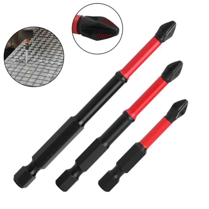 25-50-65-70-90-150mm-strong-magnetic-batch-head-cross-high-hardness-hand-drill-bit-screw-electric-screwdriver-impact-red-screw-nut-drivers