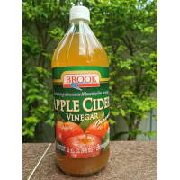 Brook Apple Cider Vinegar Organic บรูค น้ำส้มสายชูหมักจากแอปเปิ้ลออร์แกนิค 946 มล.