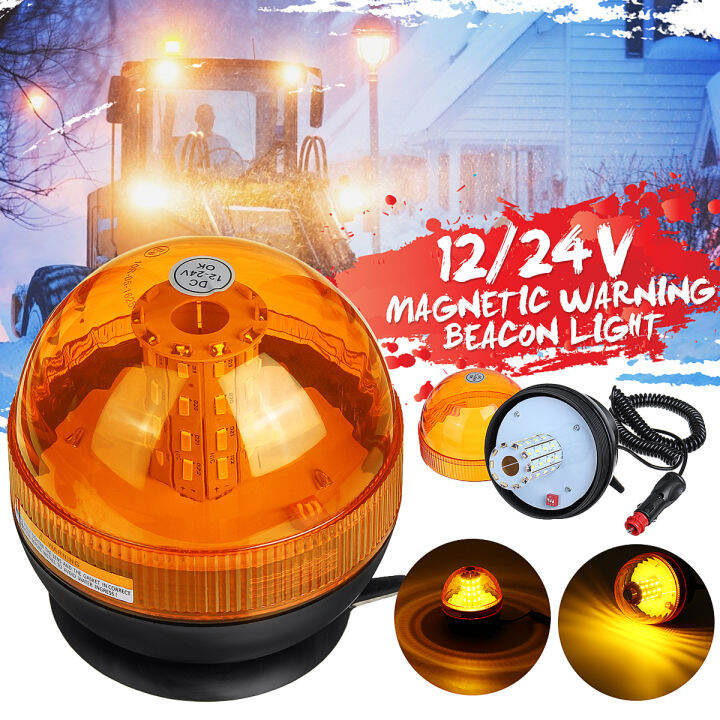 12V 24V 40 LED Car Roof Emergency Warning Light Car Truck