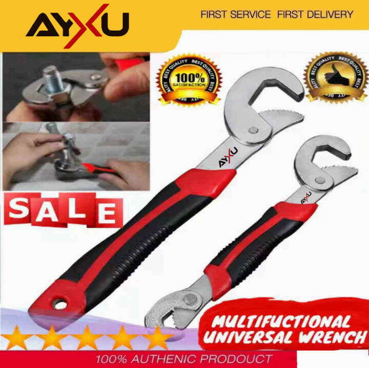 Ayxu 2 in 1 Snap And Grip Adjustable Universal Wrench Set Lazada PH