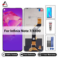 6.95 "Original สำหรับ Infinix Note 7จอแสดงผล LCD Touch Screen Digitizer Assembly สำหรับ Infinix Note7 X690 X690B LCD เปลี่ยนอะไหล่ซ่อม + เครื่องมือฟรี