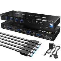 4 In 1 Out USB3.0 KVM Switch Hub Share Converter KVM401A