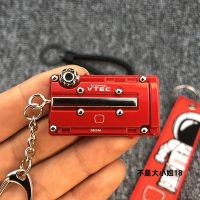 Honda VTEC Keychain Civic Fit Red Label Keychain Creative Turbine Engine Personality Pendant