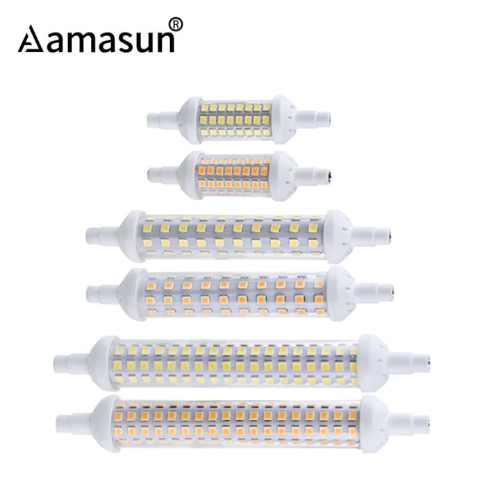 worth-buy-78มม-118มม-135มม-r7s-โคมไฟ-led-ac220v-j78-j118-j135-2835smd-หลอดไฟ-led-64-80-144-leds-เซรามิคเปลี่ยนหลอดฮาโลเจนไฟสนามกลางแจ้ง