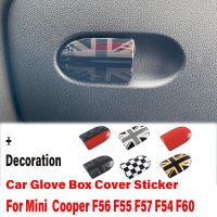 Union Jack Car Glove Box Handle Decorative Storage Box cover Sticker For MINI Clubman COOPER S F55 F56 F57 F54 F60 Car-Styling