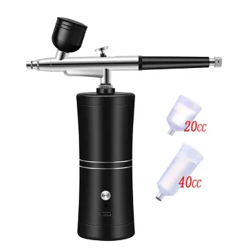 Airbrush Kit Dual-Action Gravity Airbrush Spray Gun with 0.2/0.3/0.5mm  Needles Set 7cc/20cc/40cc Cup Air Hose and Cleaning Kit - AliExpress