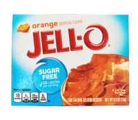 Jell-O Orange Artificial Flavor Jello Orange Sugar Free 17g เยลลี่ ขนม ขนมเยลลี่