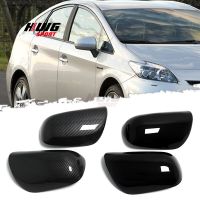 ปลอกผ้าคลุมกระจกมองหลังหุ้มกระจกมองหลังปีกข้างรถภายนอกสำหรับ Toyota Prius 2003-2010อุปกรณ์เสริมสำหรับเปลี่ยน