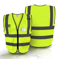 Yellow Reflective Vest High Visibility Car Safety Vest for Men Women Durable Dropship