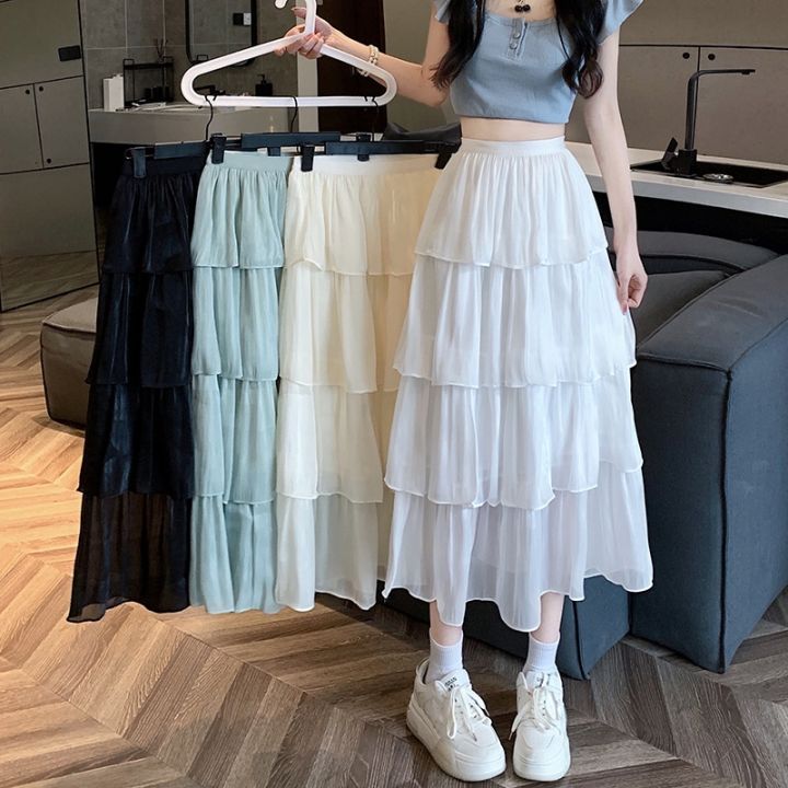 Sẵn 1 trắng Váy nhăn bánh bèo 2 màu đen trắng hàng Quảng Châu  Shopee  Việt Nam