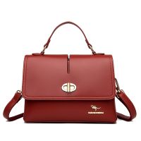 [COD] Soft leather womens bag 2022 summer new products crossbody shoulder fashion middle-aged and elderly