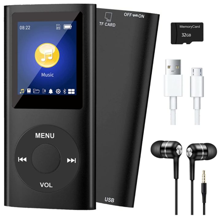 mp3-player-with-bluetooth-5-0-music-player-with-32gb-tf-card-fm-earphone-portable-hifi-music-player