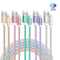 IPhone Charger,สายชาร์จไนลอนถักสายชาร์จ Fasting สำหรับ14/13 Mini/ 13/12/11 Pro Max/xr/xs/ 8/7 /Plus/ 6S