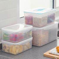 [COD] 8 liters / 4 2.1 multi-compartment kitchen sealed fresh-keeping box plastic rectangular refrigerator storage