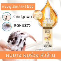 Lane แชมพูปลูกผม  ลดผมร่วง แชมพูเร่งผมยาว ปลูกผมเร่งด่วน แชมพูโสม แชมพูขิง hair growth shampoo anti hair fall  1ขวด.