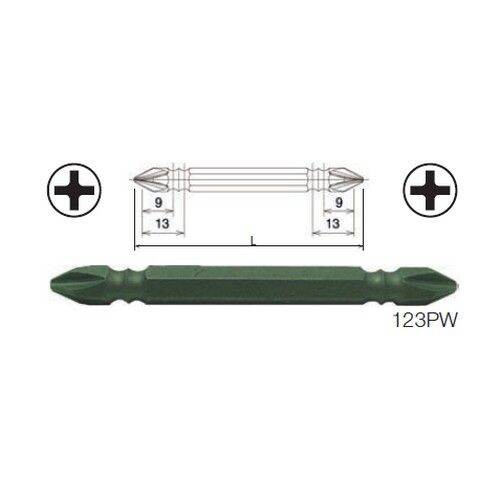 koken-nbsp-123pw-ดอกไขควงลม-หัวแฉก-2-หัว-2x-3-100mm-6p-แกน-1-4-moderntools-official