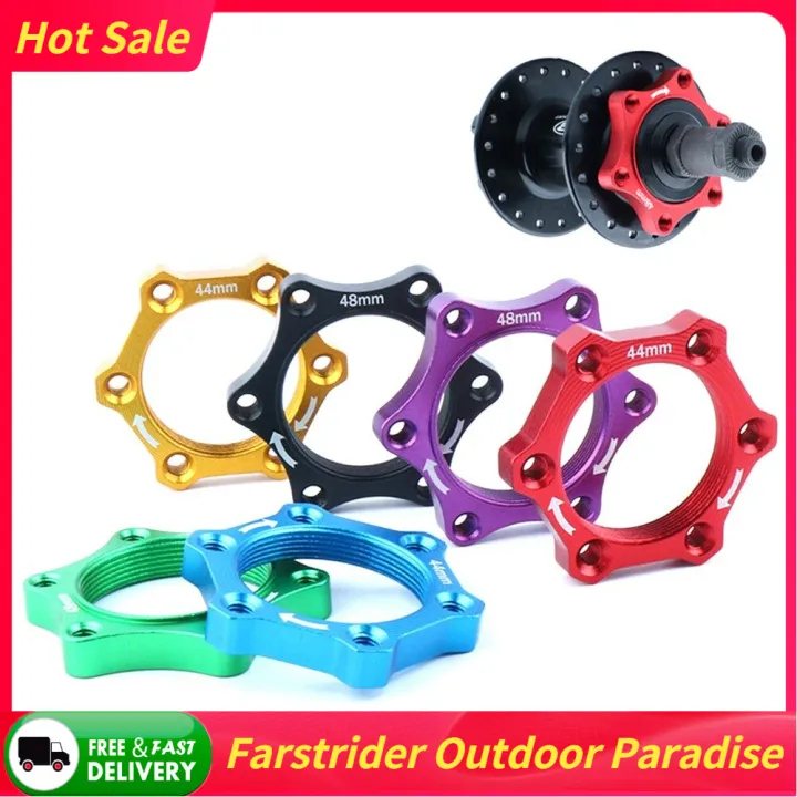Bike Bicycle Freewheel Threaded Hubs Disk Disc Brake Rotor Flange