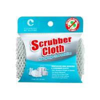 CLEANING BY NATURE ผ้าล้างจาน CLEANING BY NATURE SCRUBBER CLOTH 25x25 ซม. สีเทา DISHWASHING CLOTH CLEANING BY NATURE SCRUBBER CLOTH 25X25CM GREY ผ้าเช็ดอเนกประสงค์ อุปกรณ์ทำความสะอาด ของใช้ภายในบ้าน