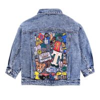 2021 Spring New Boys Girls Jackets Baby Coats Blue Boys Denim Jacket Casual Kids Cowboy Jackets for Boys Coats Kids Clothes