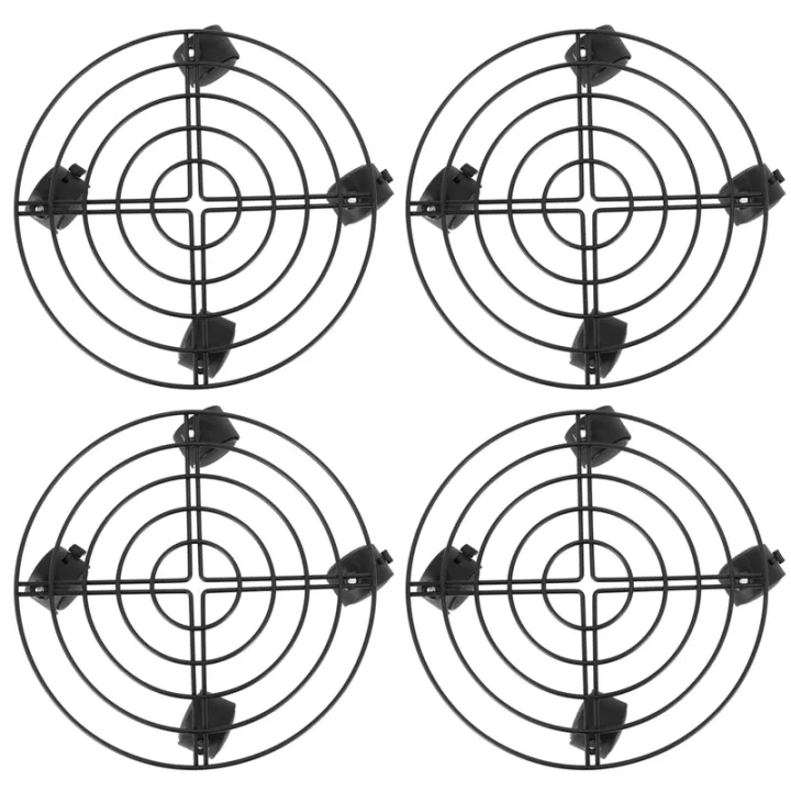 【Ready Stock&COD】Metal Plant Flower Pot Stand Trolley Caddy on Wheels