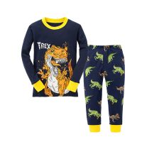 2-8Y Boy Dinosaur Cartoon Kids Pajamas for Boys Teenage Clothing Childrens Pajamas Winter Animal Cotton Pajama Sets Tracksuit